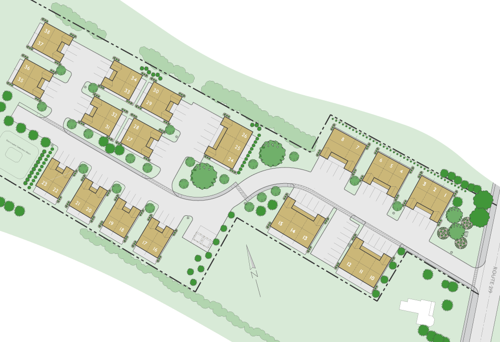 Glen Burn Trail site plan